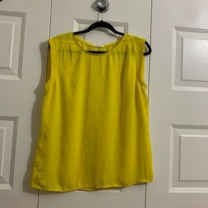Promod Sleeveless yellow top